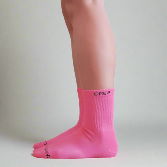 Crew Socks - Bold Pink
