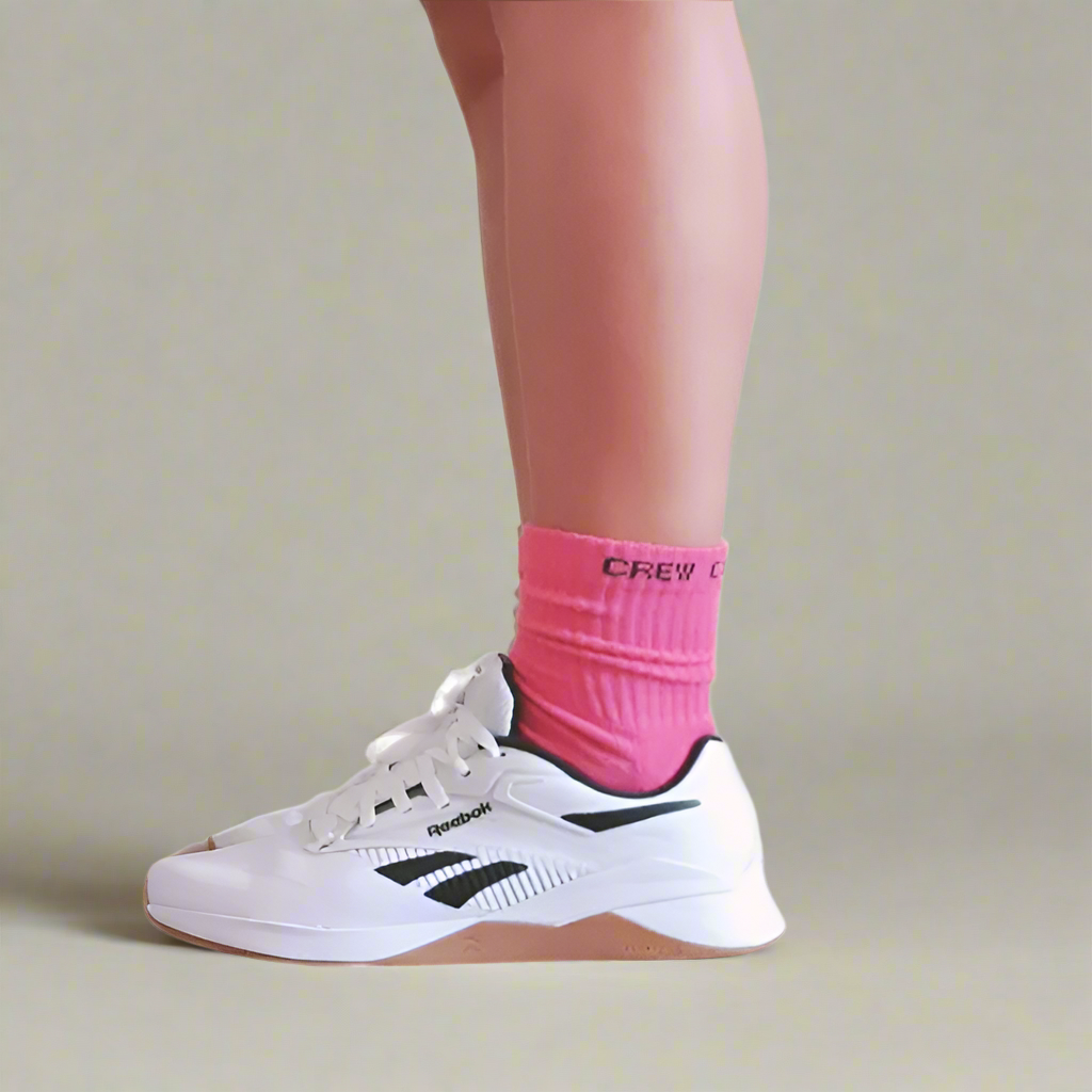 Crew Socks - Bold Pink